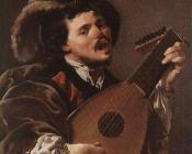 鲁特琴演奏者 - 亨德里克·特布鲁根